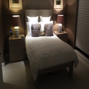 Spray Finished Bed & Bedside Cabinets